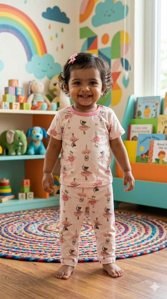Pink fairy Top & Bottom set (6 months- 3 years)