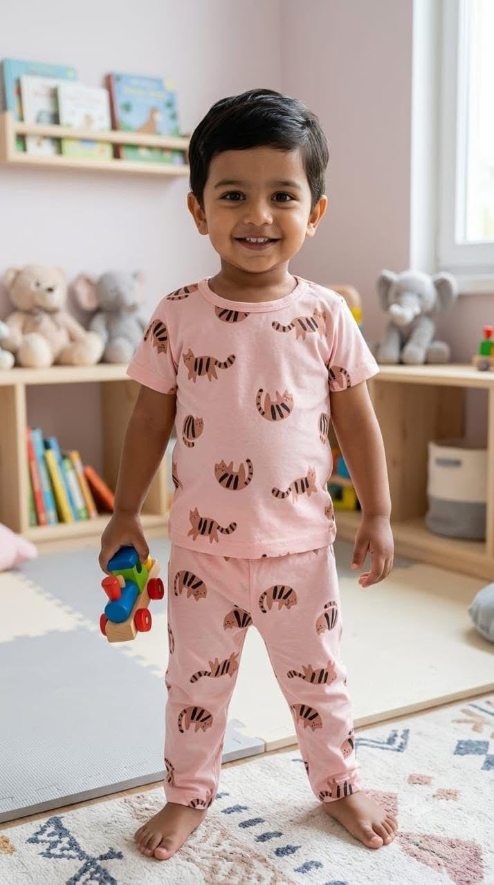 Pink Top & bottom set (1-3 year)