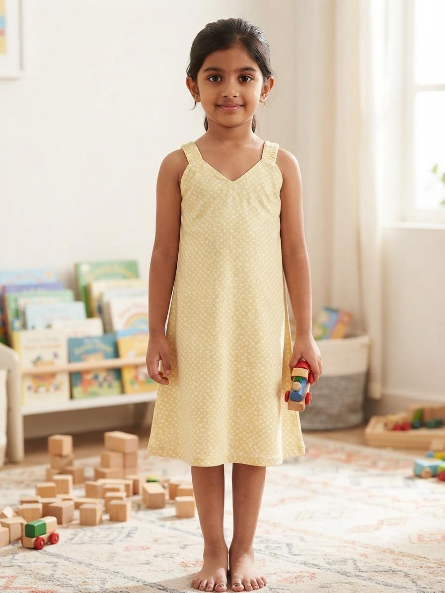 Assorted design  –Frock  Random Design – ₹89  -(5-6 year)
