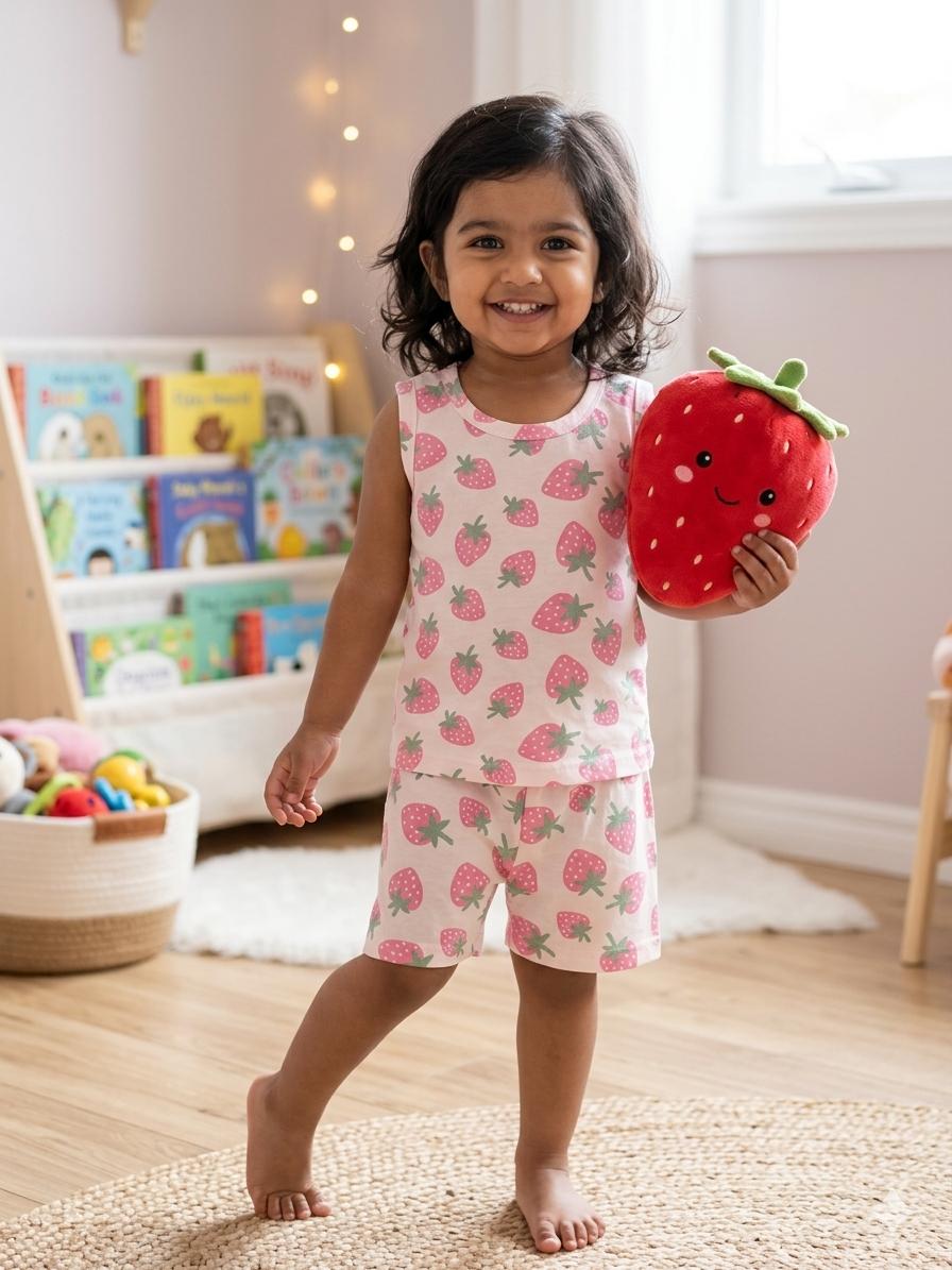 Assorted design  –Short Set    Random Design – ₹89  -(3-4 year )