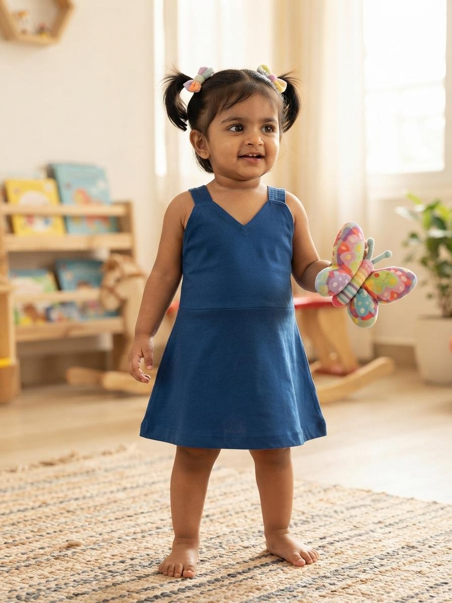 Assorted design  –Frock  Random Design – ₹89  -(6 -12 months)