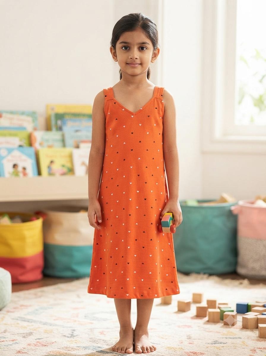 Assorted design  –Frock  Random Design – ₹89  -(6-7 year)