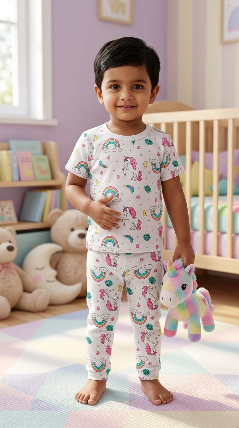 Rainbow Top & bottom set (6 months-3 years )