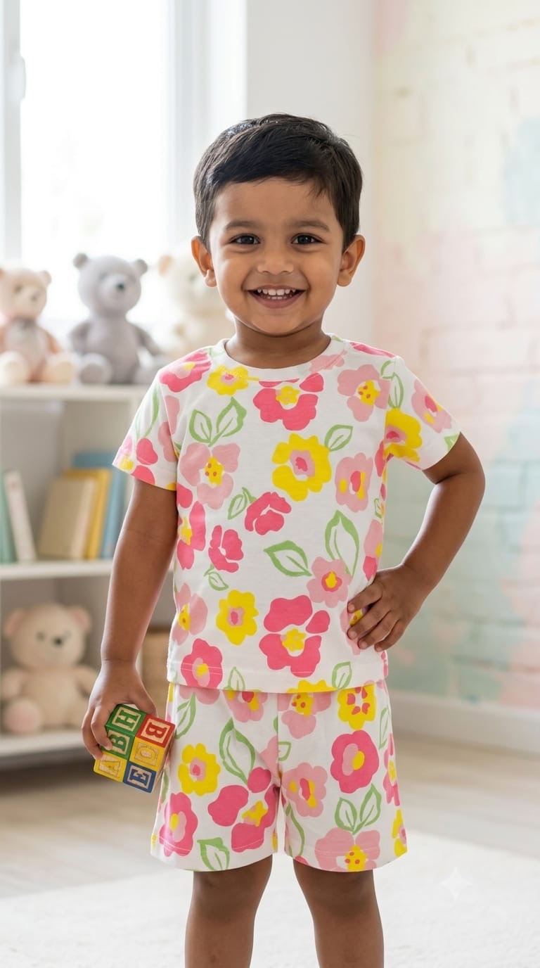 Colourful Short set (1-3 year)
