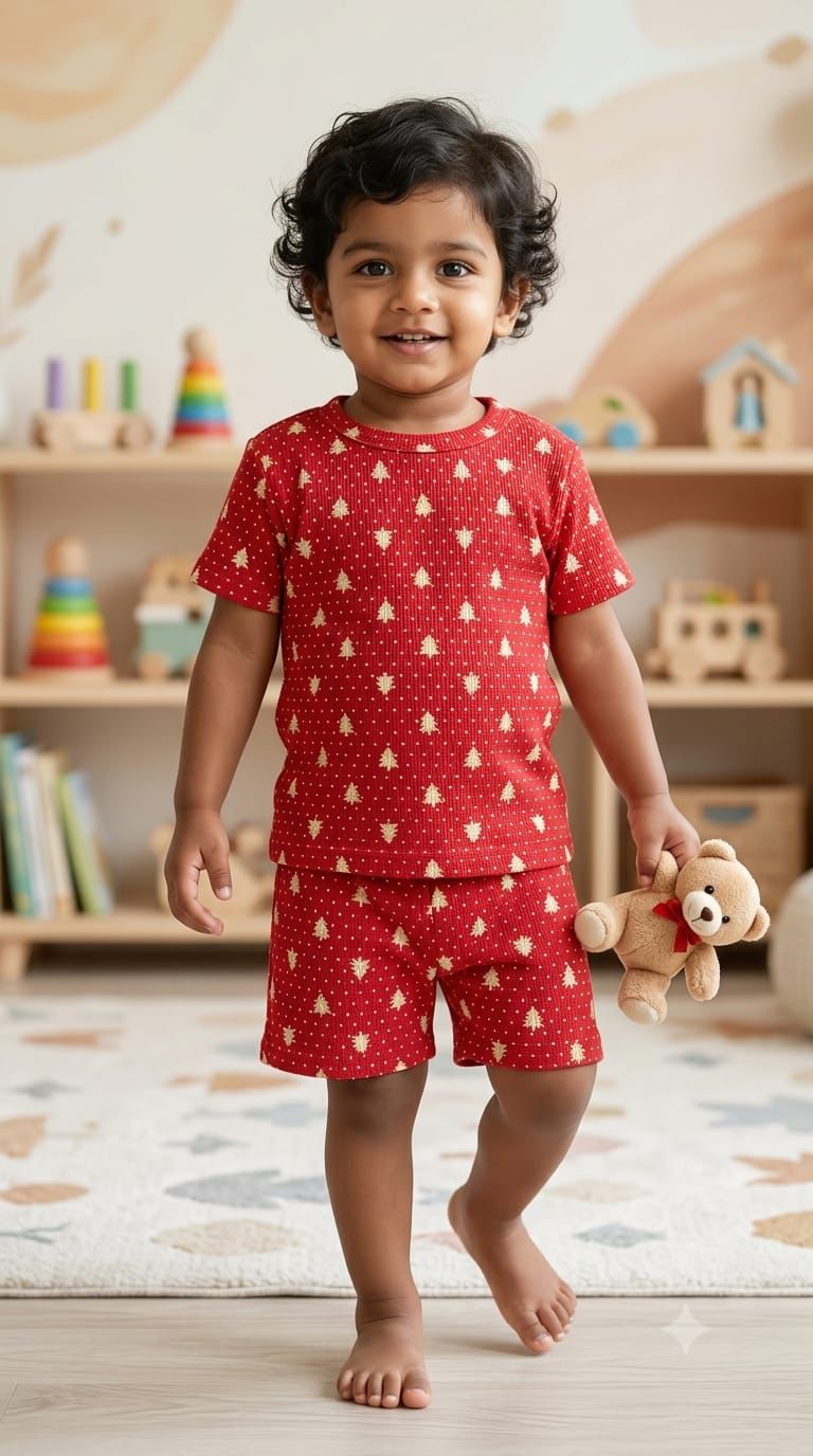 Red white Short set (1-3years)