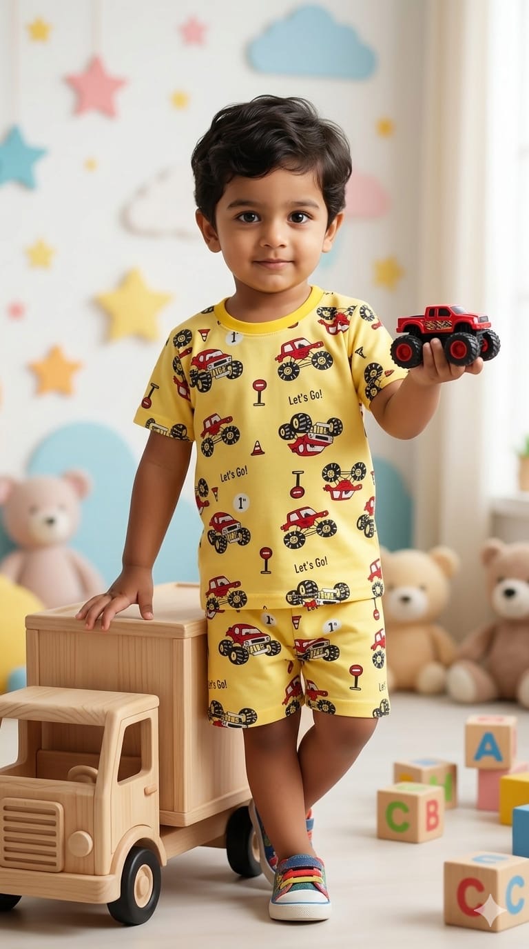 Yellow Short  set (1-3 years)
