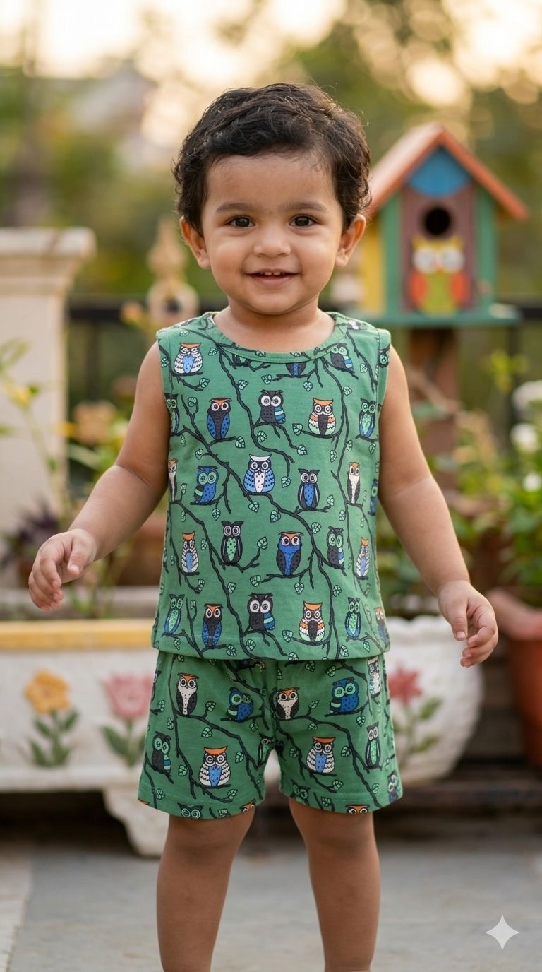 Owl Short set (6-12 months)