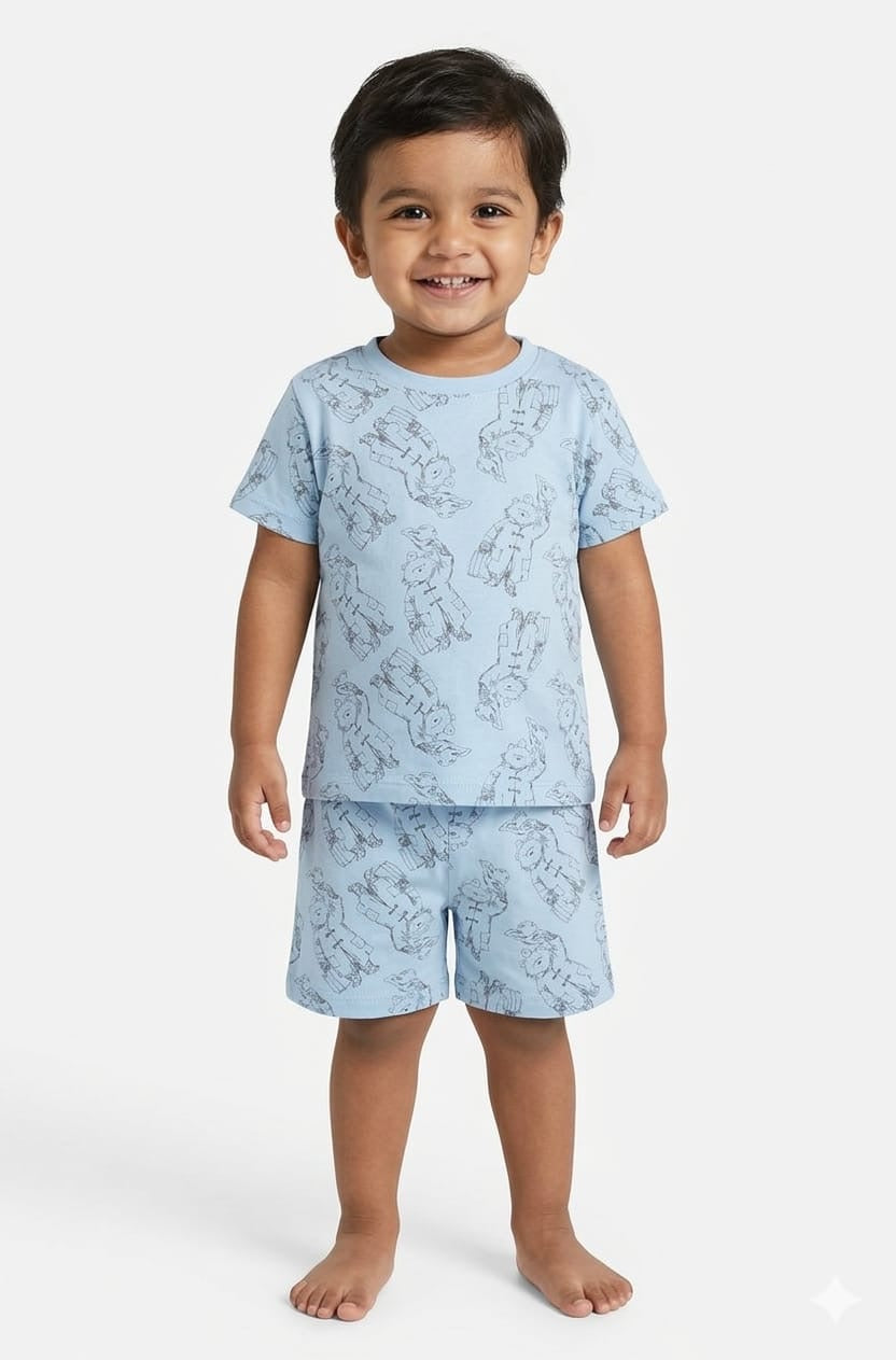 Blue bear short set (2-8 years)