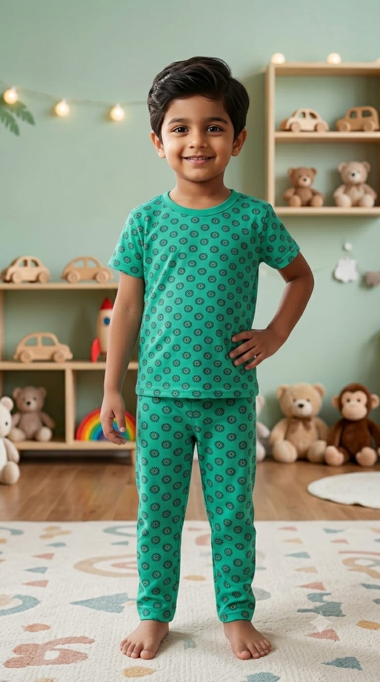 Green Top & bottom Set (2-5 year)