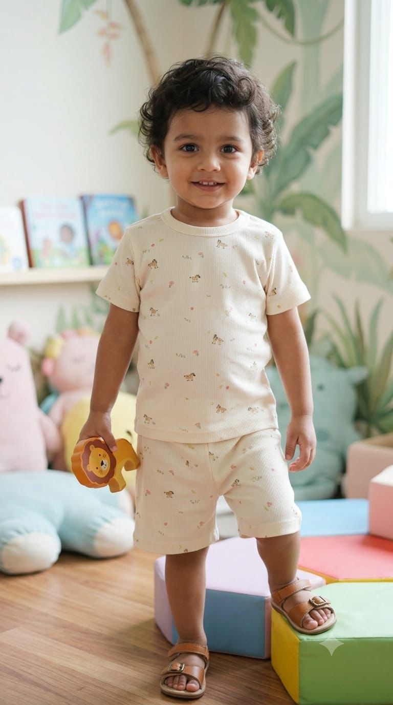 Off white Short set (1-3years)