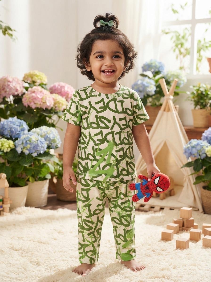 Green Top & bottom  set (6 months-3 years)