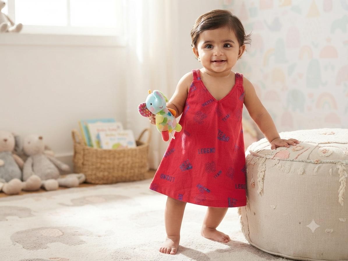 Assorted design  –Frock  Random Design – ₹89  -(6 -12 months)