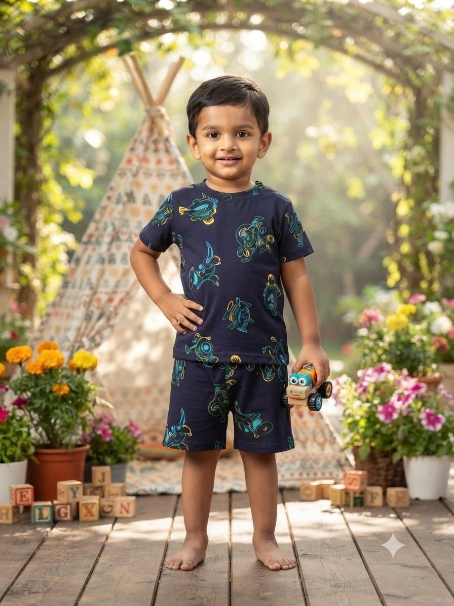 Blue Short set (1-3 year)