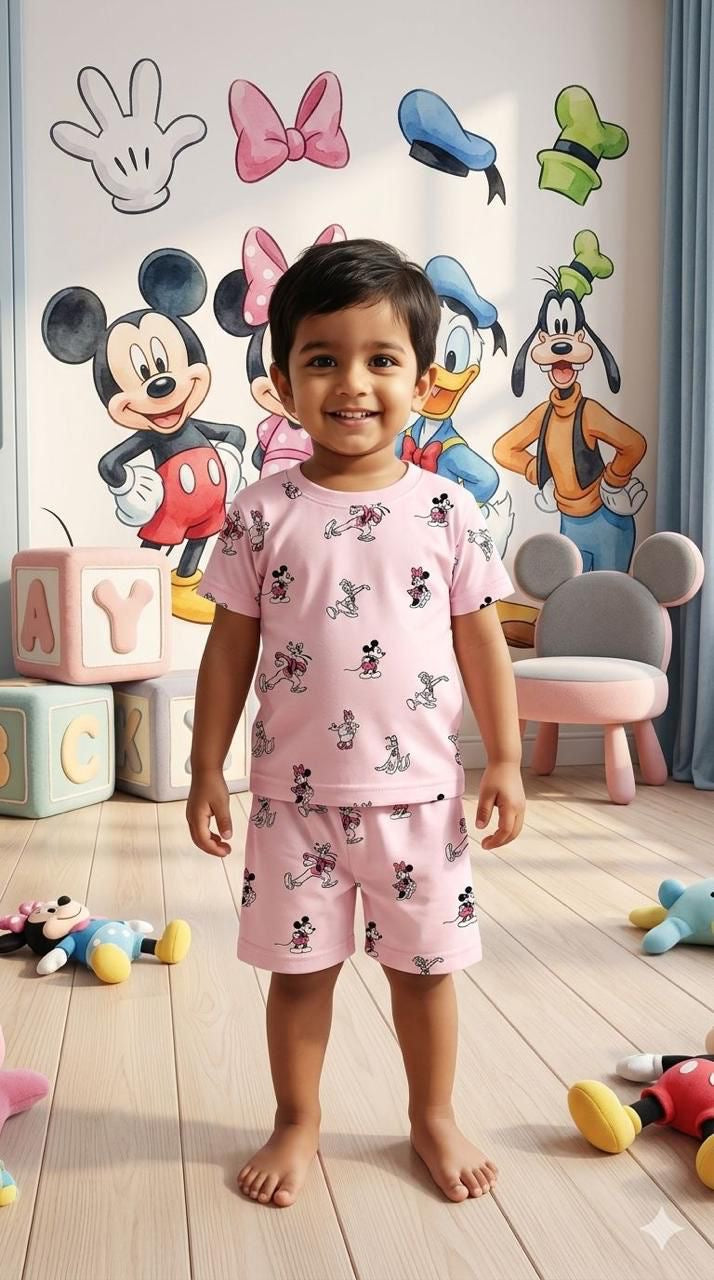 Mickey mouse short set (6 months-3 years)