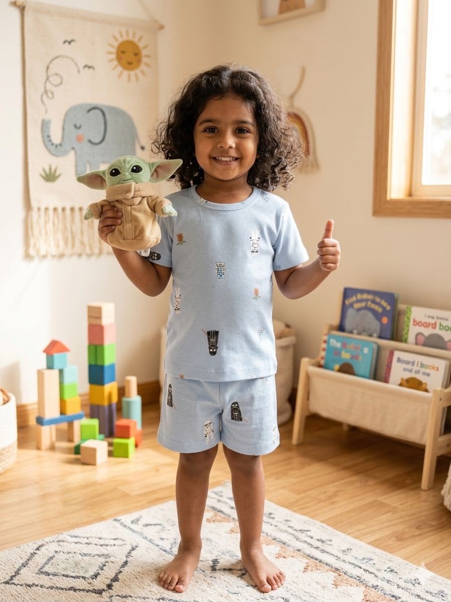 Assorted design  –Short Set    Random Design – ₹99  -(3-5 year)