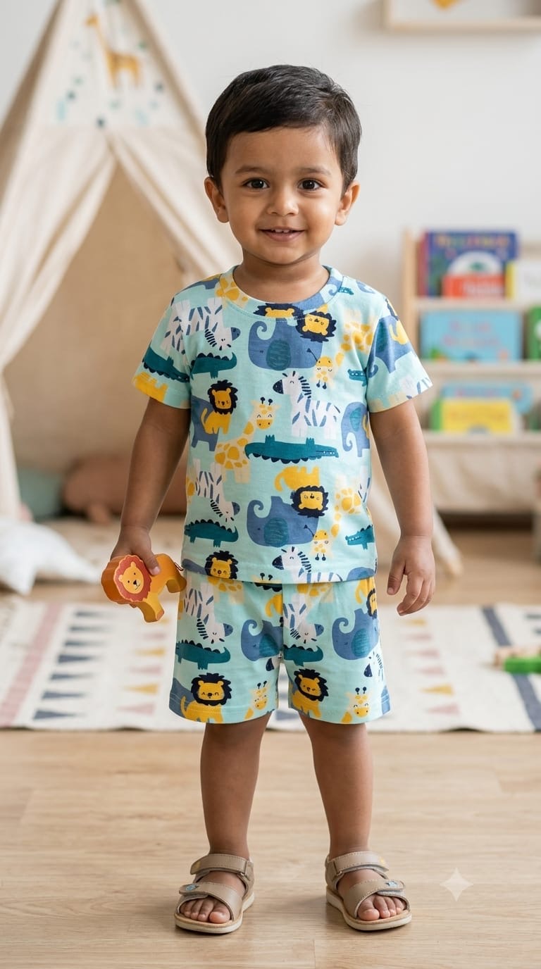 Blue jungle world Short set (1-3 year)