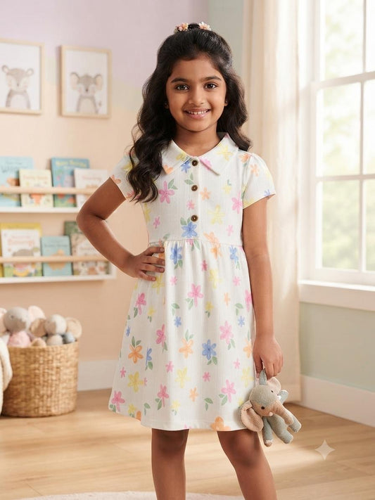 Colourful Frock  set (2-7 years )Code:SA