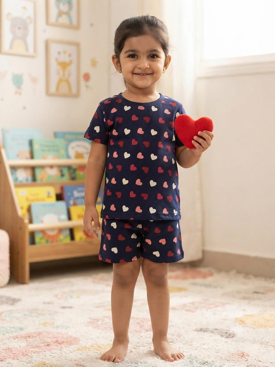 Hearts Short set (1-3 year)