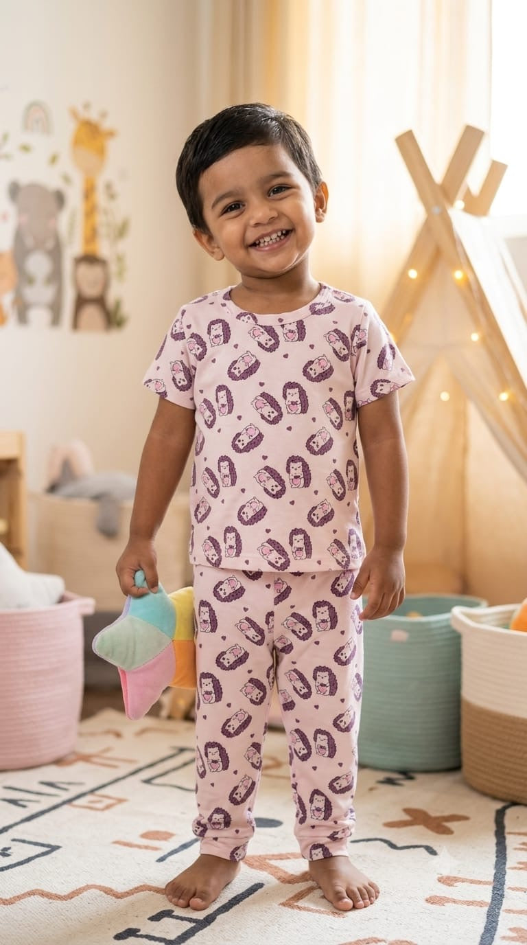 Light purple pink  TOP & BOTTOM  set (6 months- 3 years)