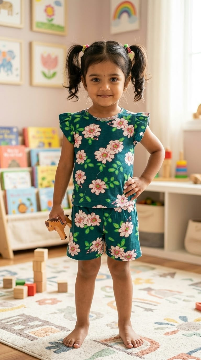 Green  Short  Set (1-3 year )