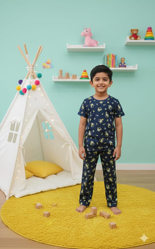 Blue Top & bottom set (3-10 years)