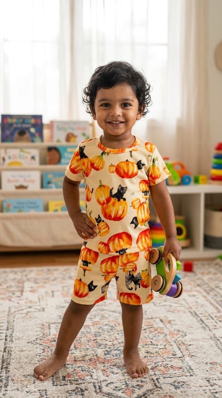 Pumpkin Short set (1- 3 years)