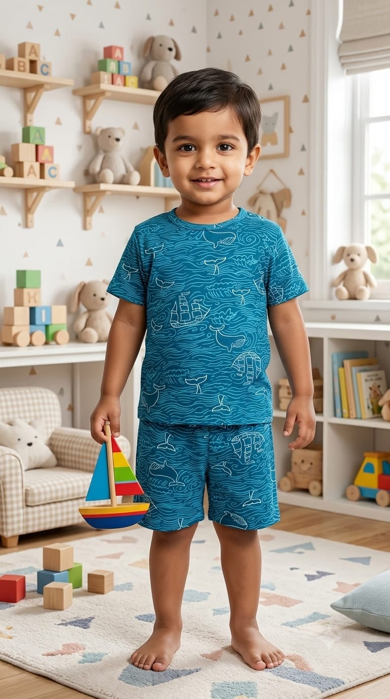 Blue world Short  Set (1-3 year )