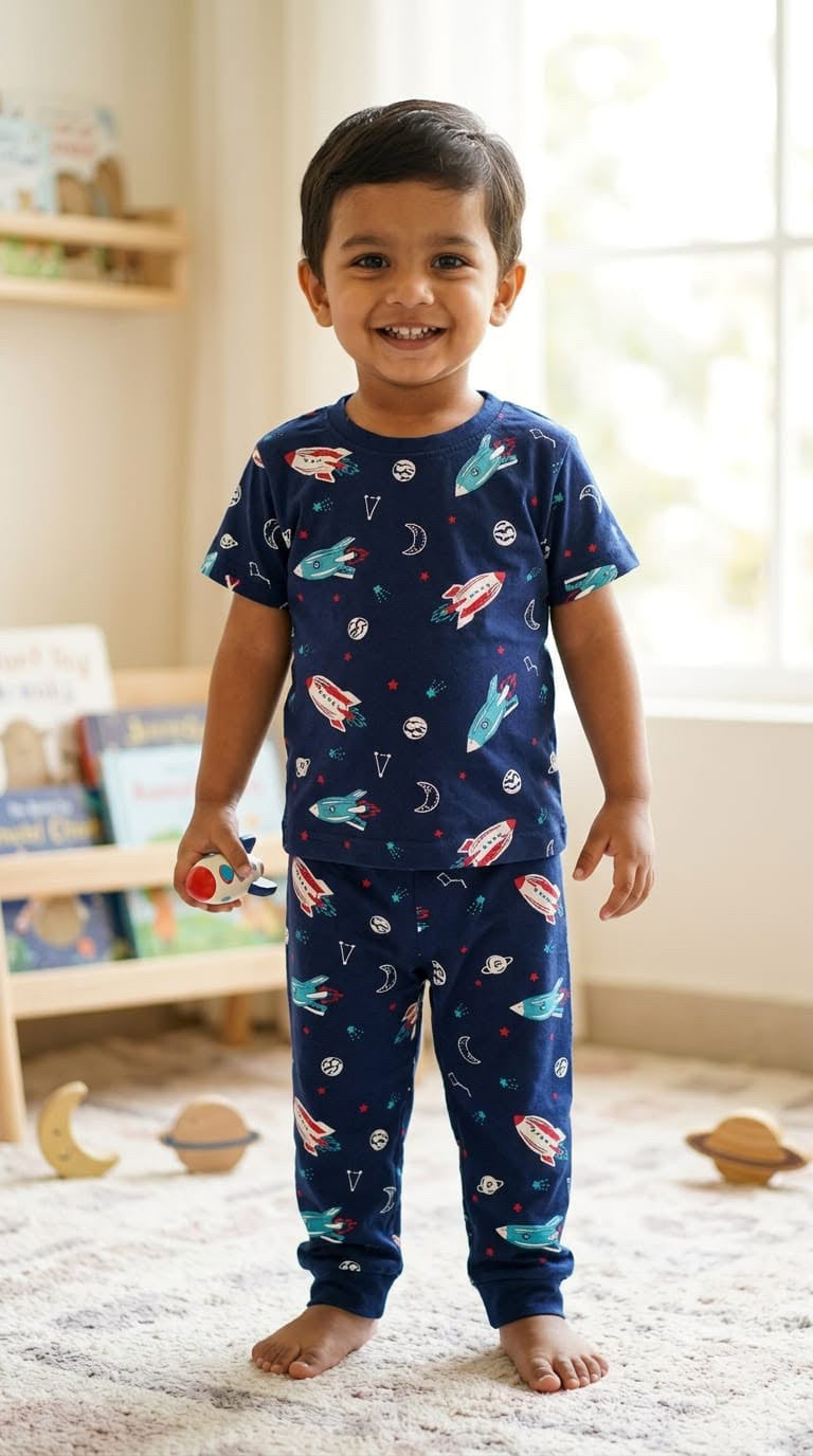 Rocket Top & bottom set (6 months-3 years )