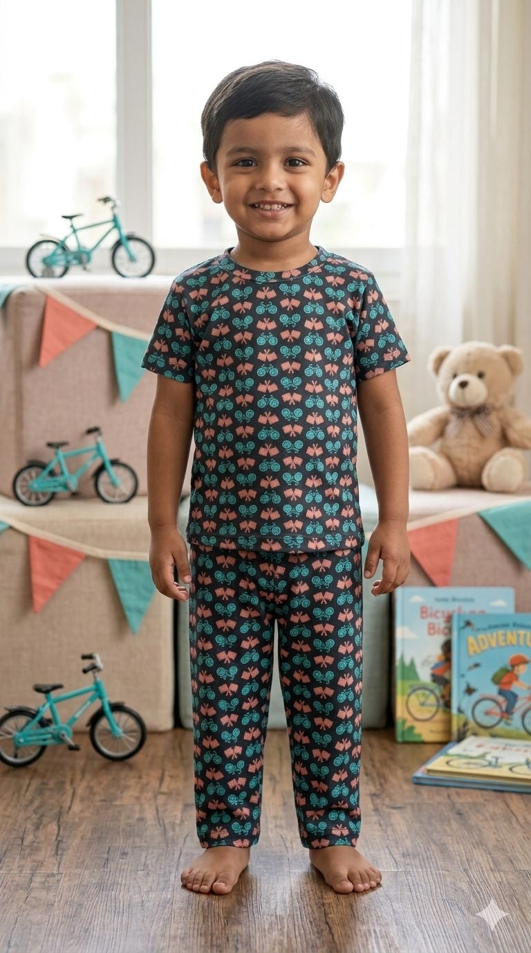 Blue  flags Top & bottom set (1- 3 years)