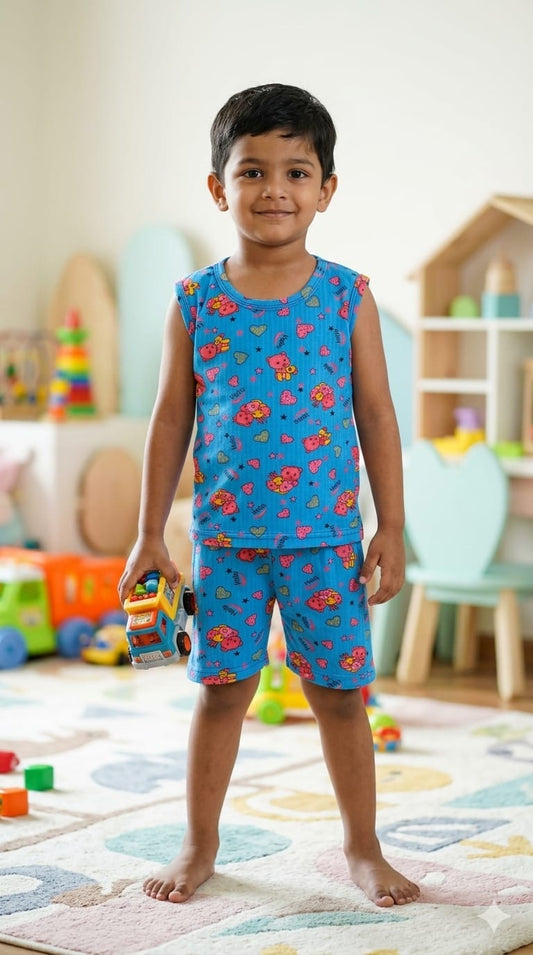 Blue red short set (6 months -4 years) Code:As