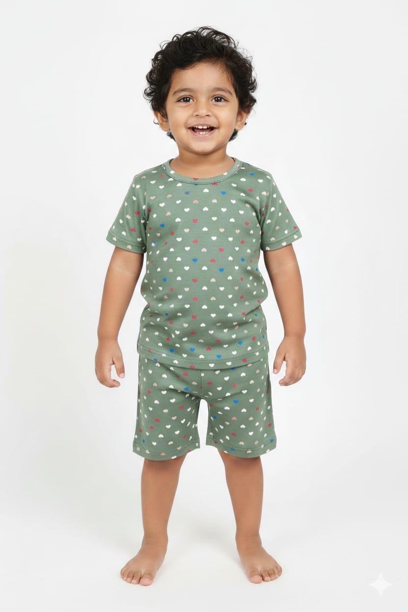 Hearts Short set (6 months- 3 years)