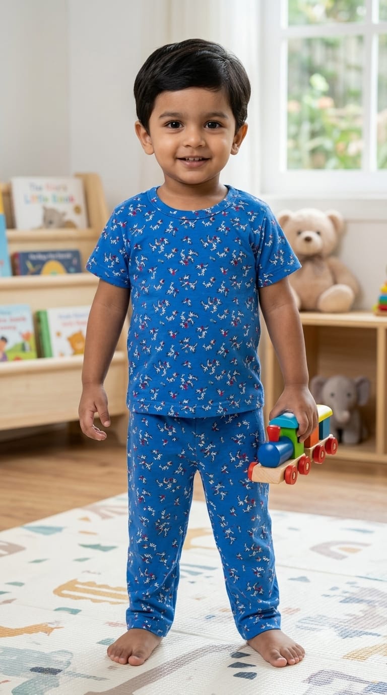 Blue Top & bottom  set (6 months -3 years)