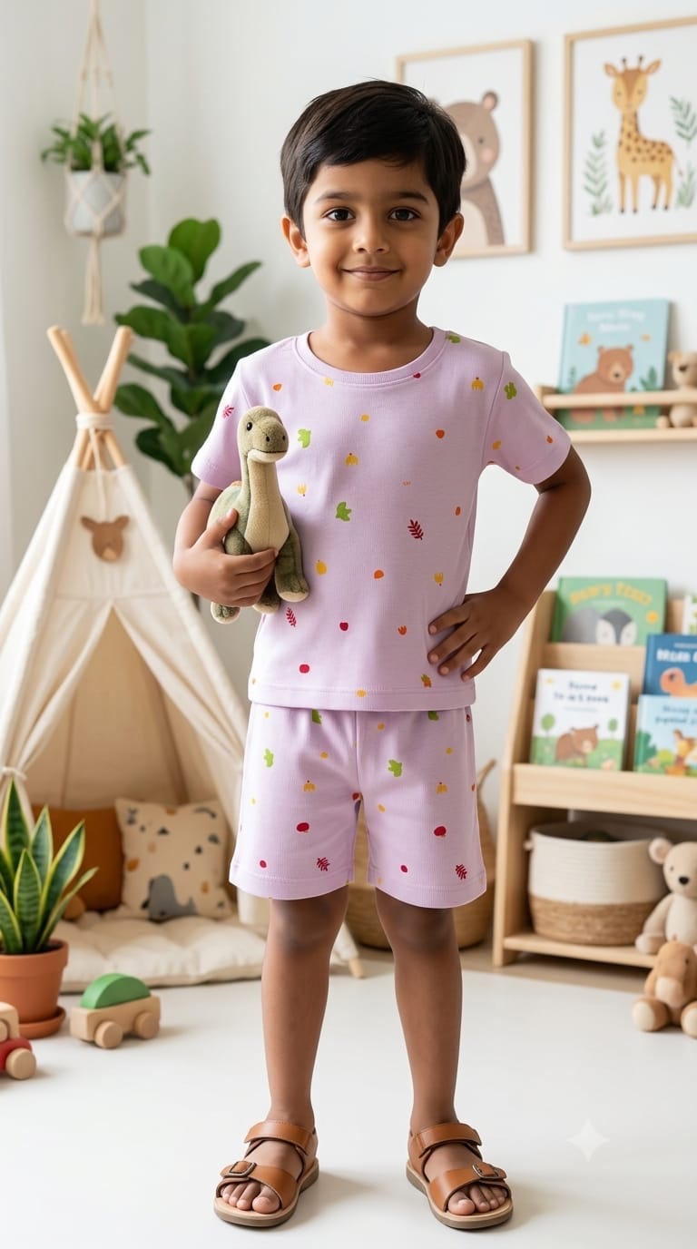 Leaves Short set (1-6 years )Code:SA