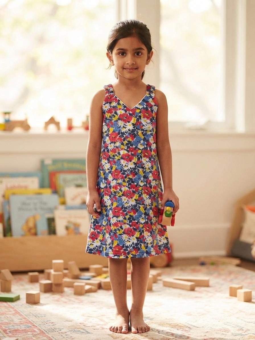 Assorted design  –Frock  Random Design – ₹89  -(5-6 year)