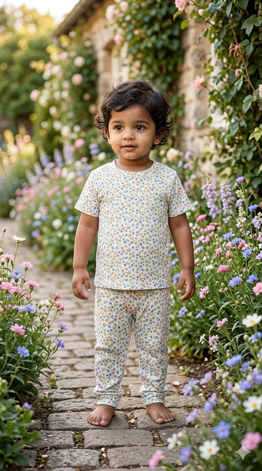 Mini floral Top & bottom set (1- 3 years)