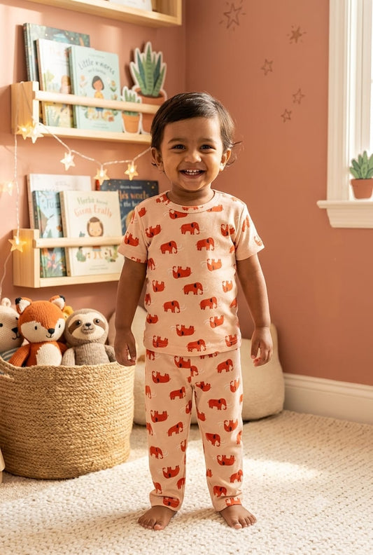 Elephant Top & bottom  set (6 months-3 years)