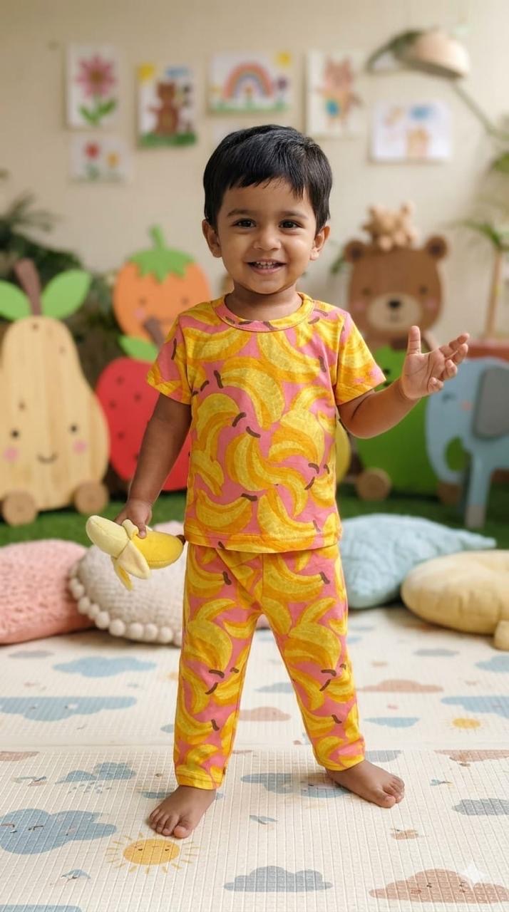 Banana Top & bottom  set (6 months-3 years)