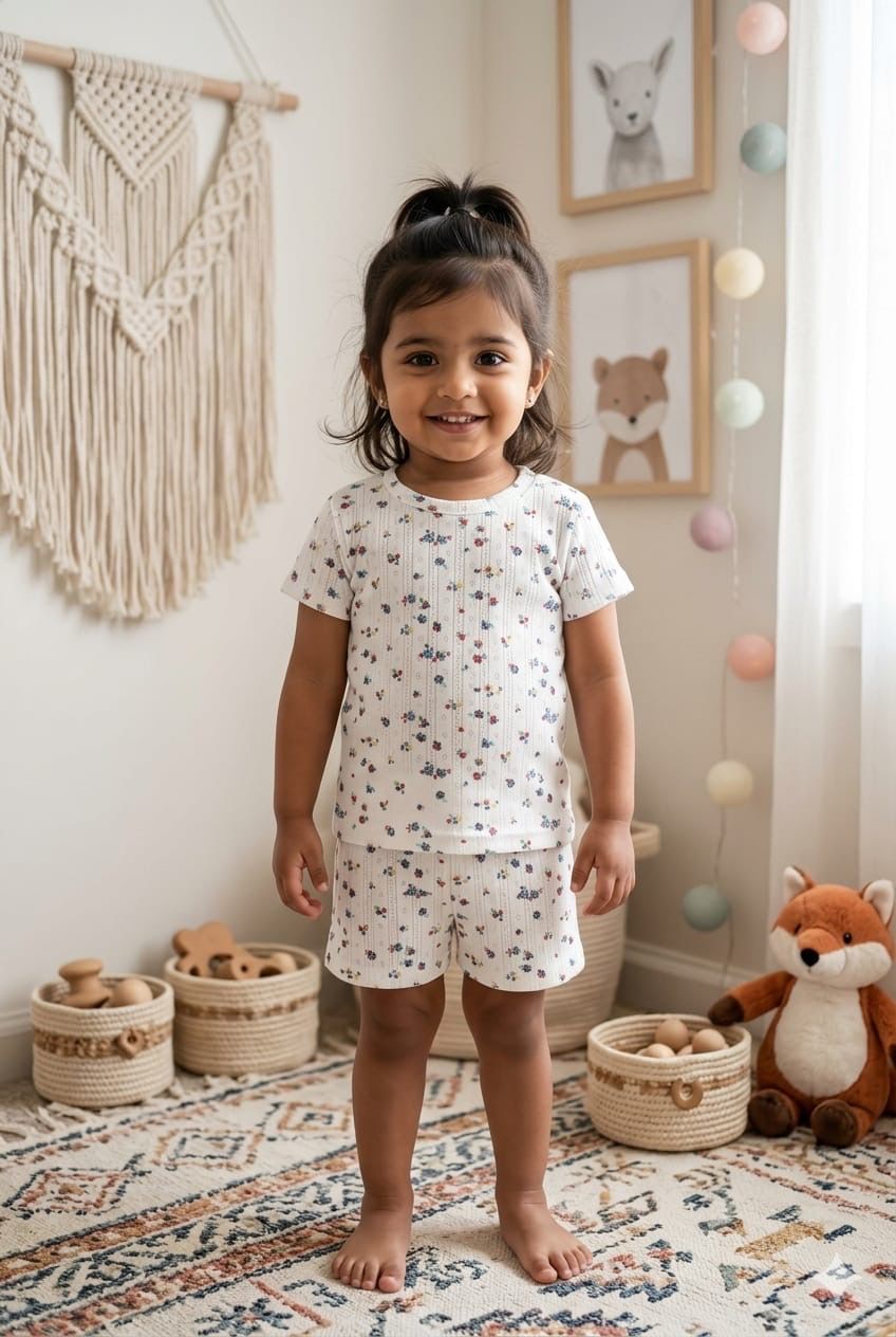White Short set (1- 3 years)