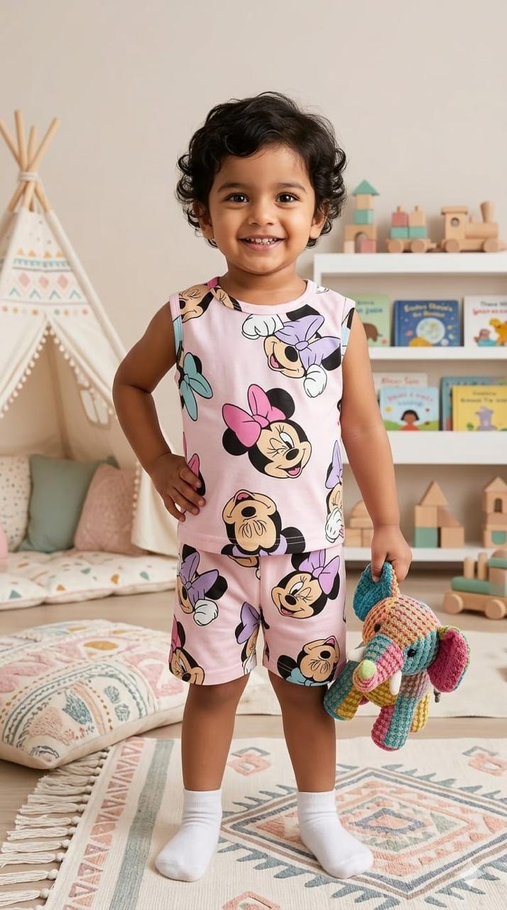 Assorted design  –Short Set    Random Design – ₹99 -(2-3 years )