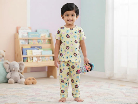 Yellow  Top & bottom  set (6 months-2 years)