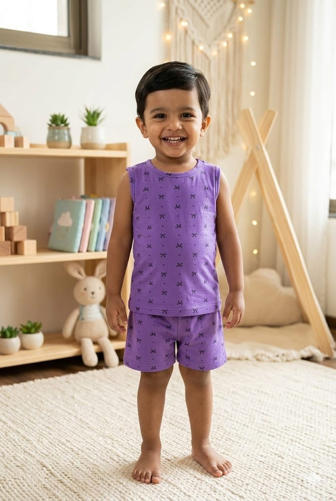 Purple short set (2-4 years) CodeAs