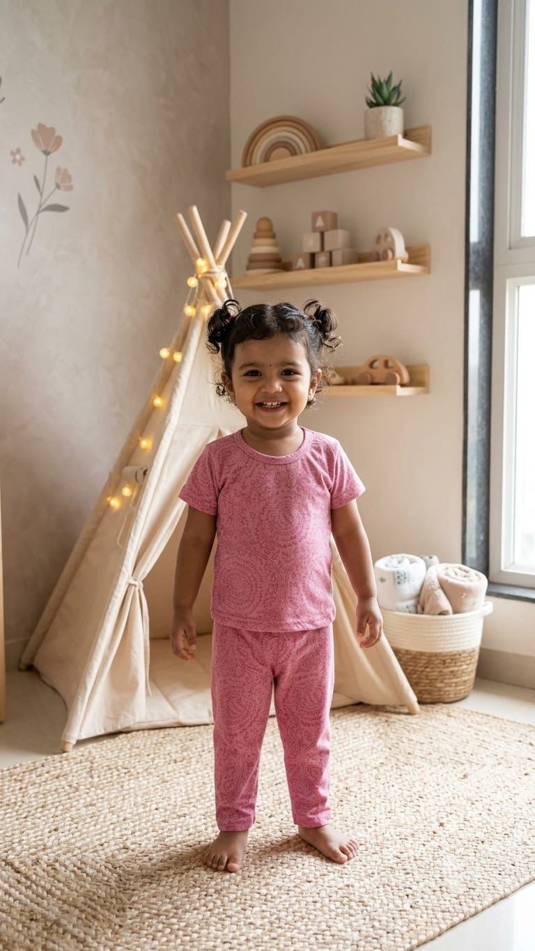 Pink  Top & bottom  set (6 months-3 years)