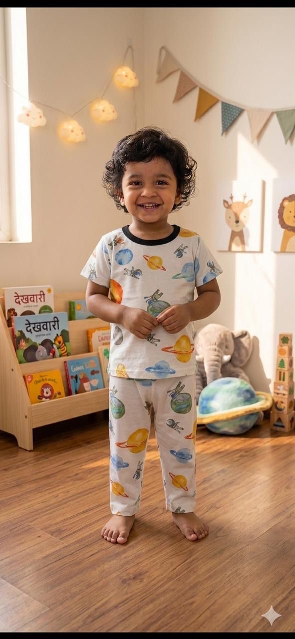 Space Top & bottom set (1- 3 years)