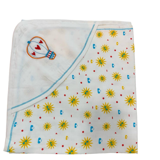 Sun interlock cotton hooded towel(70*70)