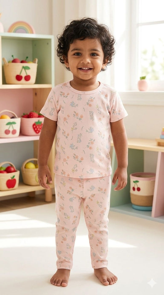 Floral Top & bottom Set (2-5 years )