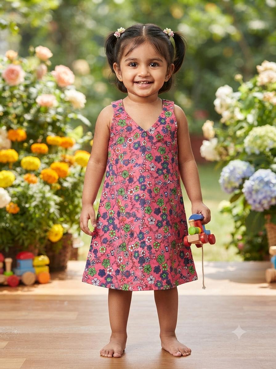 Assorted design  –Frock  Random Design – ₹89  -(2-3 year)