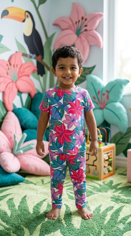 Floral Top & bottom Set (2-5 years )