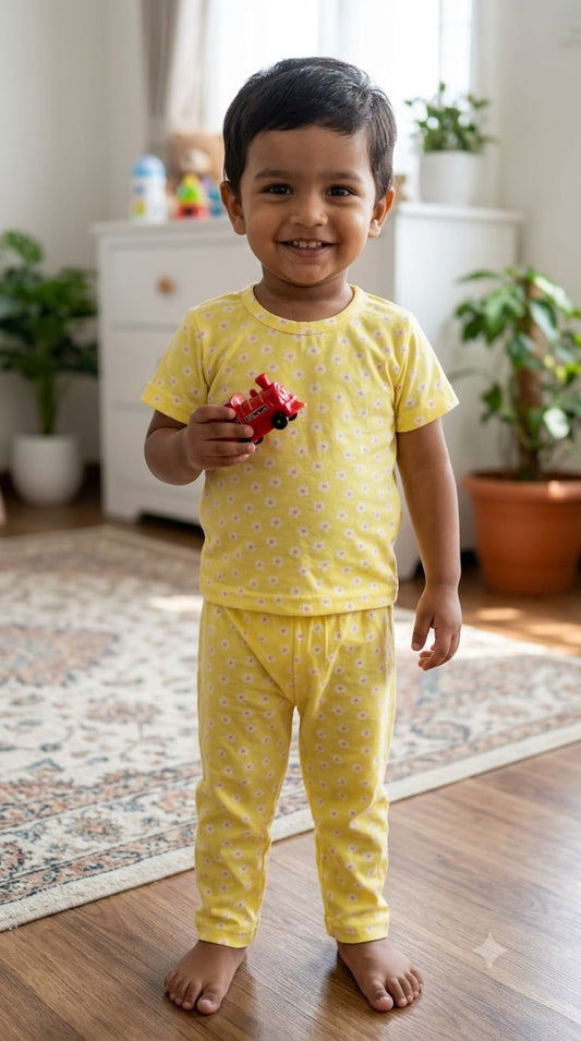 Yellow  TOP & BOTTOM  set (6 months- 2 years)