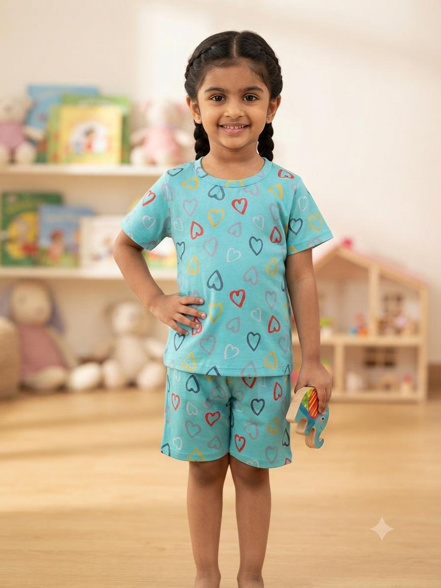 Hearts  First Date Premium Short Set (6 months-4 years)