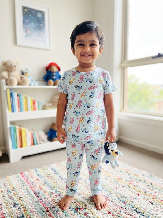 Cartoon  ice Top & bottom  set (6 -12 months)